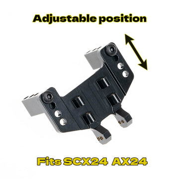 Rampcrab Servo Mount Bracket For Scx24 Ax24, Adjustable Mount For 1/24 Rc Car Steering Servo, Upgrade Parts For Axial Ax24 Scx24