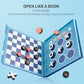 2 In 1 Checkers Sets Travel Toys Magnetic Travel Games Foam Checker Pieces Young Kids Family Board Game (Checkers&Tic-Tac-Toe)