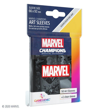 Gamegenic Marvel Champions The Card Game Official Black Panther Art Sleeves | Pack Of 50 Art Sleeves And 1 Clear Sleeve | Card Game Holder | Use With Tcg And Lcg Games | Made By Fantasy Flight Games