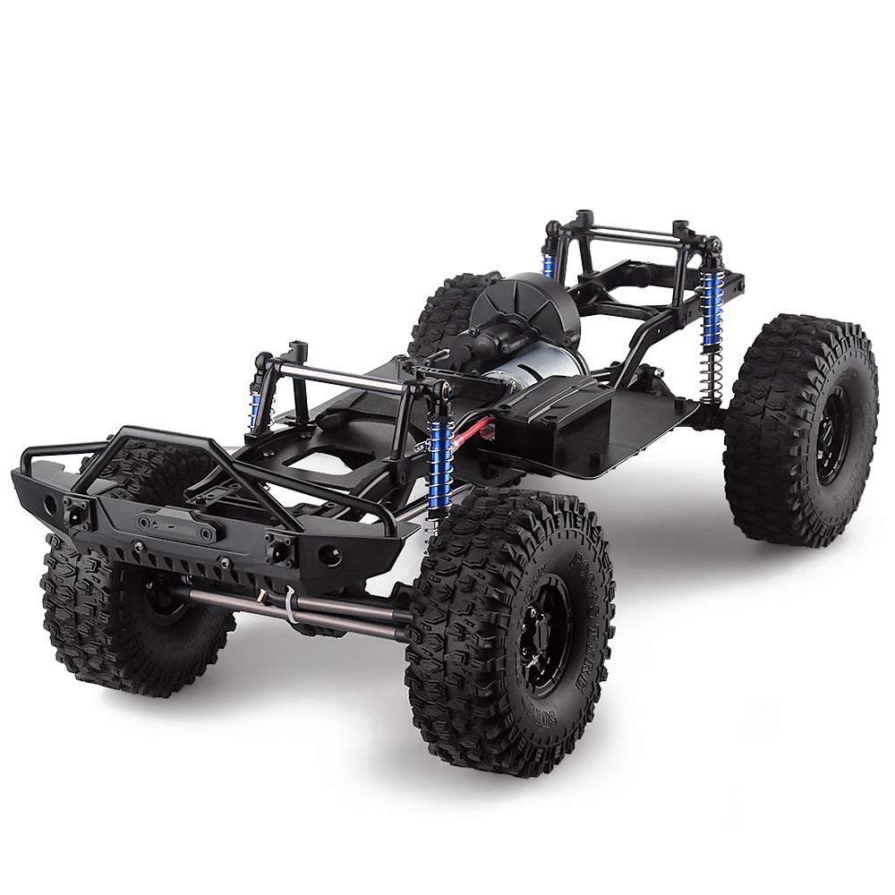 INJORA RC Frame Chassis Assembled Frame Chassis for 1/10 RC Crawler SCX10 II 90046 90047 (with Wheels)