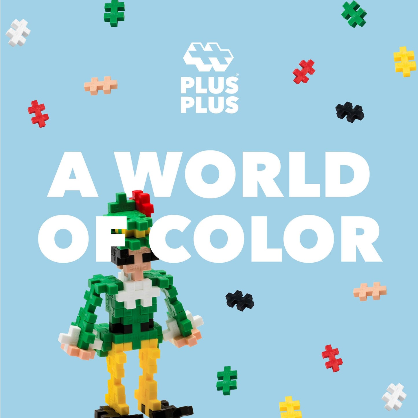 PLUS PLUS Mini Maker Tube - 70 Piece Elf Construction Toy, Plastic Interlocking Blocks for Kids, Model 4168736-Parent