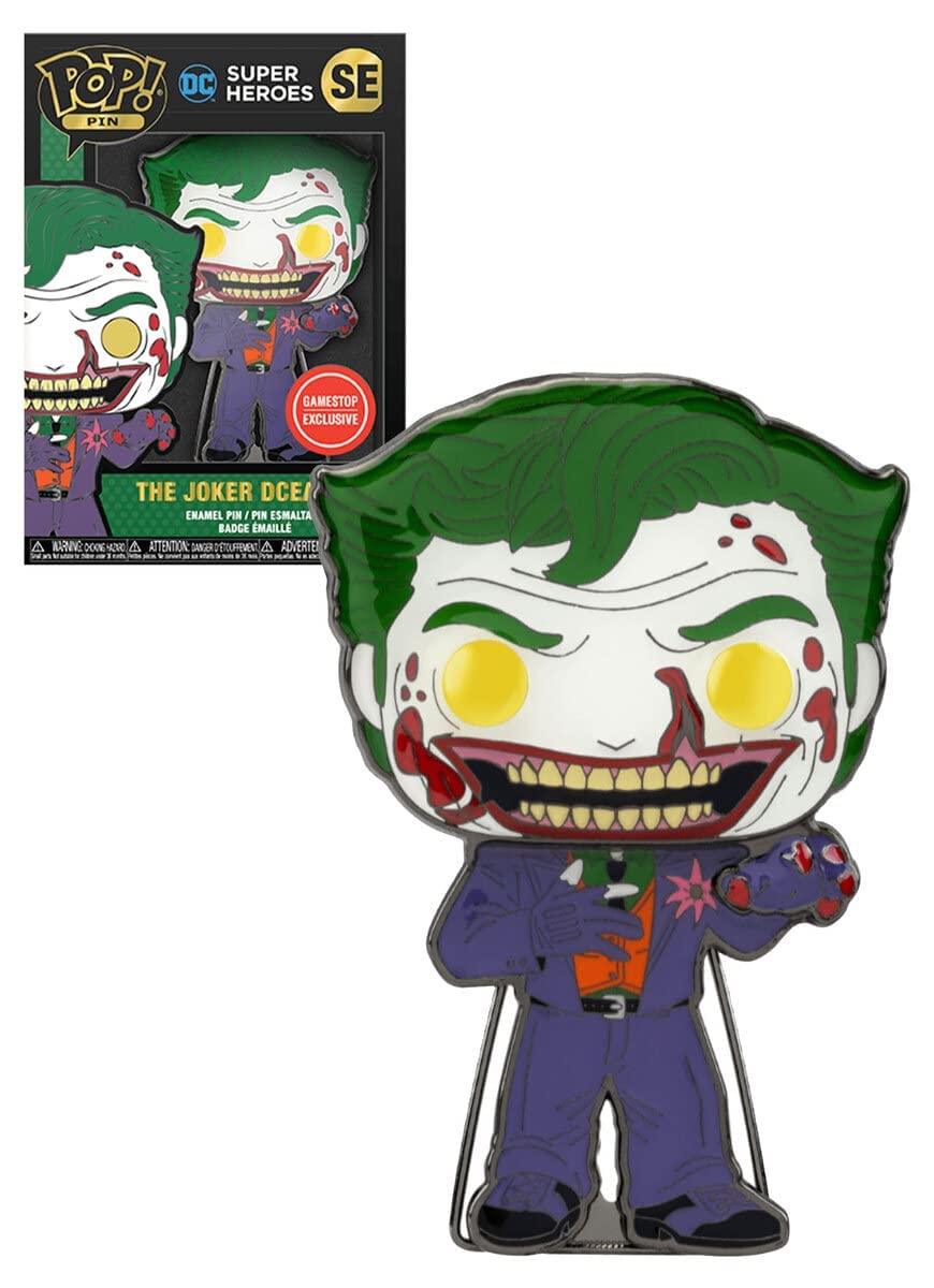 Funko Pop! Pin The Joker Dc Comic Dceased Exclusive (Bloody)