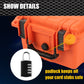 G-Plus Graded Card Storage Box Compatible With Bgs Psa Sgc Fgs Weatherproof Graded Sports Trading Cards(Small, Orange)