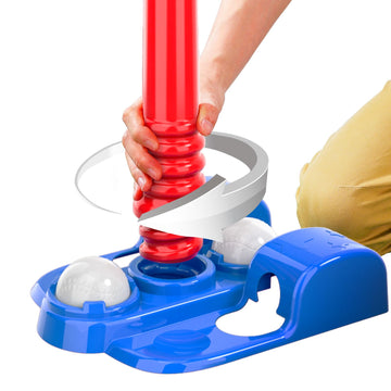 Bennol T Ball Set Toys For Kids 3-5 5-8, Kids Baseball Tee For Boys Toddlers Includes 6 Balls, Auto Ball Launcher, Outdoor Outside Sports T Ball Set Toys Gifts For 3 4 5 6 Year Old Boys Kids Toddlers
