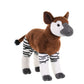 WILD REPUBLIC Okapi Plush Toy, 12 Inch Cuddlekins, Brown & White Polyester Stuffed Animal, Model 11651