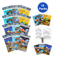 Tinymills Monster Truck Coloring Book Set With 12 Coloring Books And 48 Crayons Monster Truck Birthday Party Supplies Favor Bag Filler Carnival Prizes Rewards Classroom Party