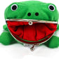 Bestmaple Frog Wallet Anime Cartoon Wallet Coin Purse Manga Flannel Wallet Cute Funny Plush Toy (Anime Frog)