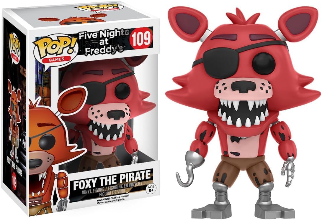 Funko Five Nights at Freddy's Foxy The Pirate Vinyl Figure, Multicolor, Model 11032-PX-1C4