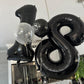 Paticool 18 Number Balloon Black, 40 Inch Large 18/81 Number Foil Mylar Balloons For 18Th Birthday Party Celebration Decorations