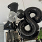Paticool 40 Inch Black Number Balloon 8, Large Number Foil Balloons Mylar For Girl Boy Birthday Party Celebration Decorations Su