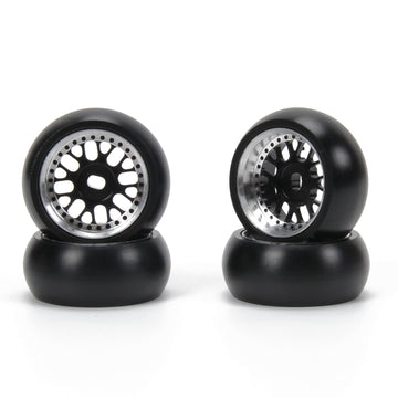 RCAWD RC Rims & Tires for 1/28 Wltoys Kyosho Mini-Z, Mini-Q, Mini-D, K969 K989 P929 Drift Rally Upgrades, No More Glue RC Wheel 