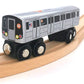 Muni Pals Munipals New York City Subway Wooden Railway (B Division)Child Safe And Tested Wood Toy Trains (B Train)