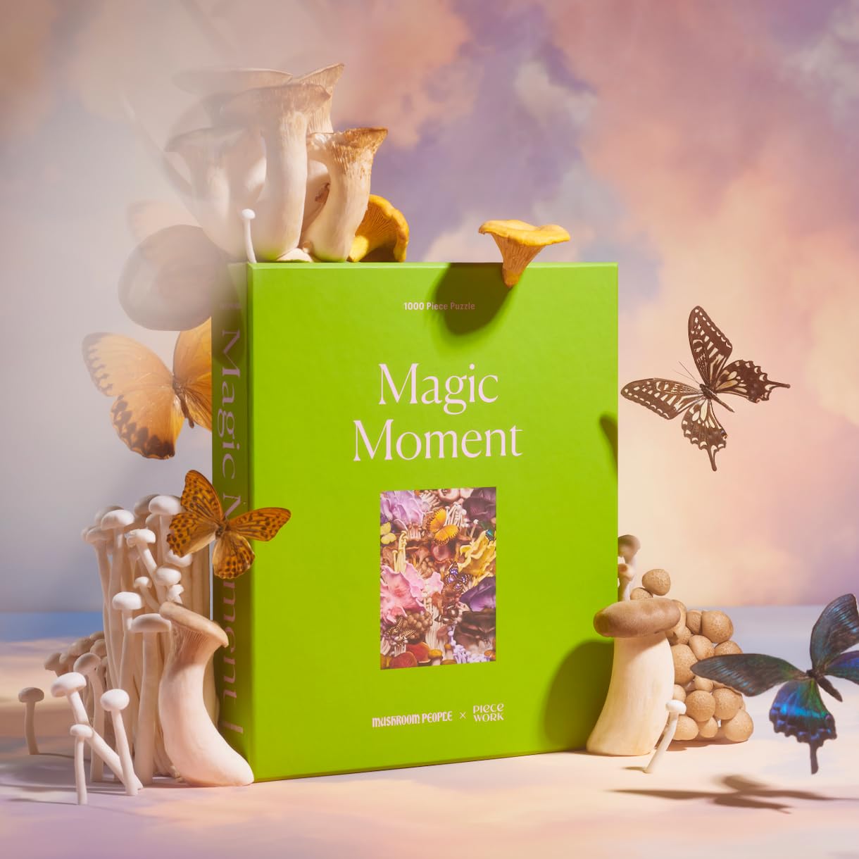 Piecework Puzzles Magic Moment 1000 Piece Puzzle For Adults, Challenging Jigsaw Puzzle Mushroom People Imagery, Soft-Touch Puzzl