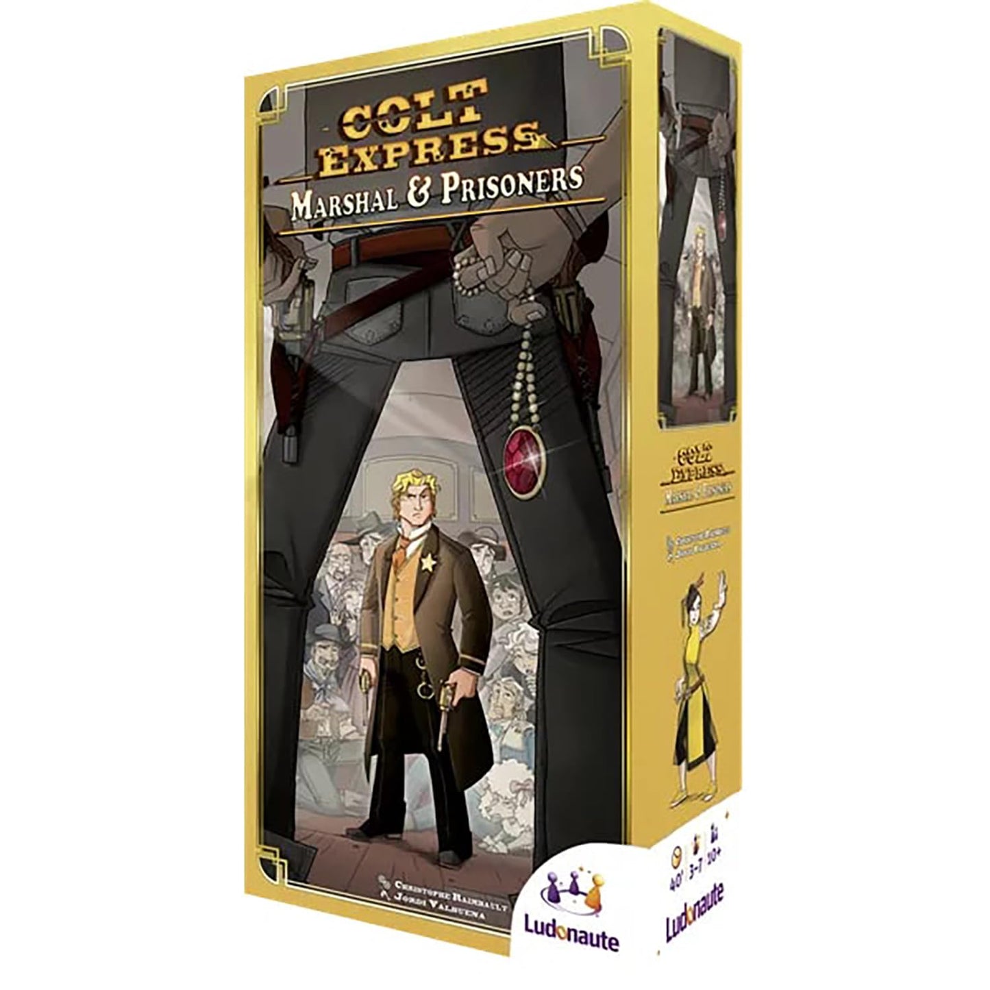 Colt Express Marshal And Prisoners Board Game Expansion - New Challenges Await! Wild West Adventure Game, Strategy Game For Kids