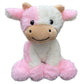 Bsvome 9 Inches Cow Stuffed Animal Soft Plush Cute Cow Doll For Boys Girls (Pink Cow)
