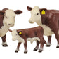 Little Buster Toys Hereford Family Set: Hereford Cow, Bull, and Calf; 1/16th Scale