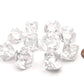 chessex Manufacturing cHX23271 D10 clamshell Board game - Translucent clear with White - 10 Piece