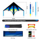 SGftre Blue Large Delta Kites for Kids Ages 8-12 Easy to Fly Kite for mature-themed and Kids Outdoor Sports Kites Beach Kite Family Outdoor Toy (Spacecraft Lightweight-Blue)