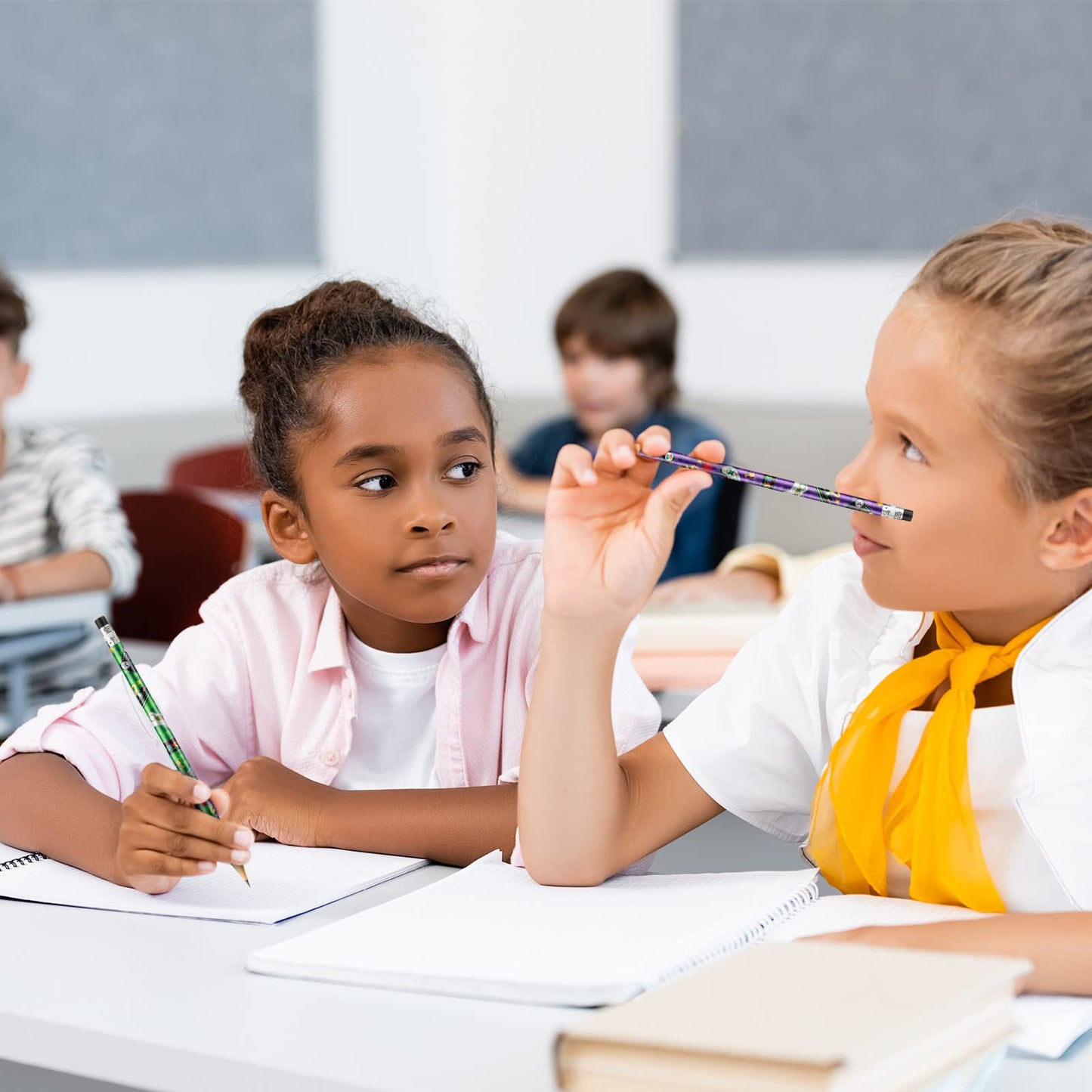 Blulu 36 Pcs Video Game Pencils Unicorn Rainbow Pencils Bulk Unicorn Birthday Party Favors Wooden Pencils with Erasers Graduatio