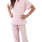 M&M Scrubs Super Soft Children Scrub Set Kids Dress Up (2/3, Pink)