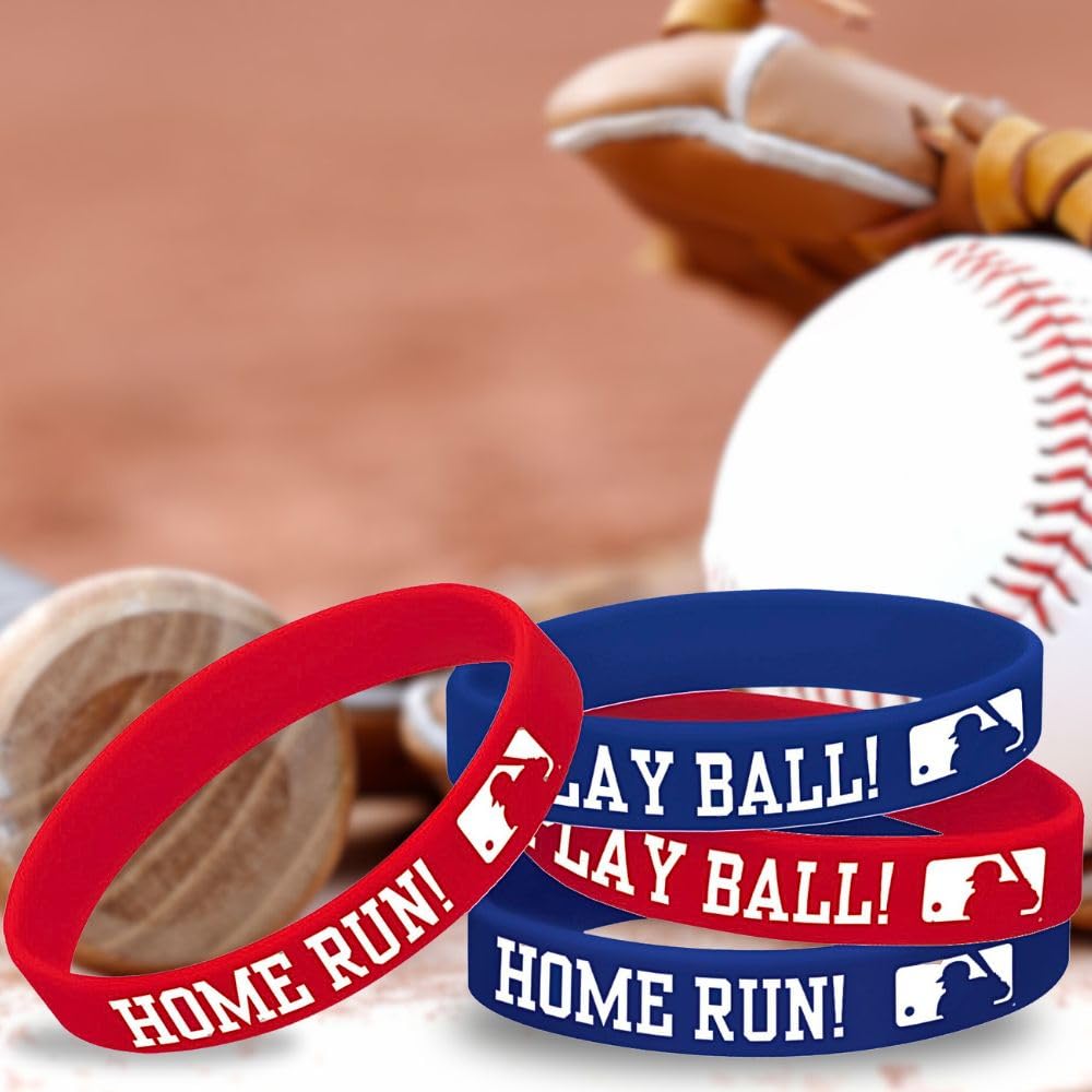 Amscan MLB Collection Rubber Bracelets, Party Favor