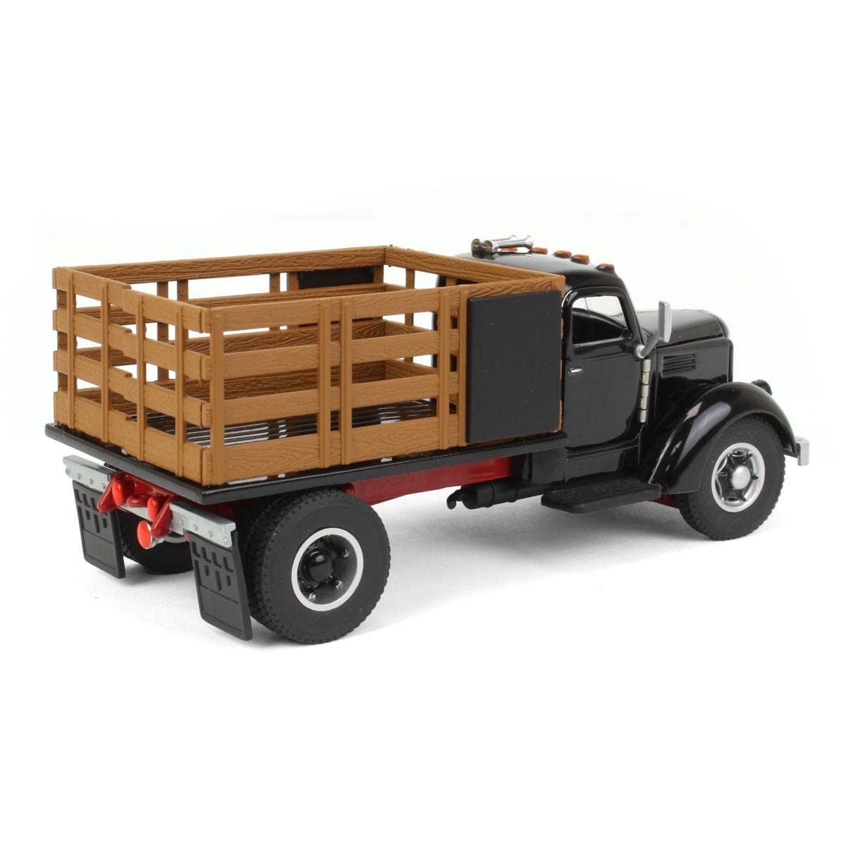 Spec Cast 1/50 Black International KB 8 Truck with Stake Bed 39512