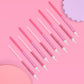 xo, Fetti 10 Pink Glitter Party Cake Candles Tall Thin - 10 Pcs | Bachelorette Party, Birthday Girl Gift, Fun Cake Decoration Su