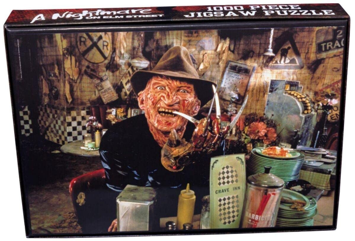 Ikon Collectables A Nightmare On Elm Street - Freddy Krueger at The Diner 1000-Pieces Jigsaw Puzzle, 51 cm x 74 cm Size