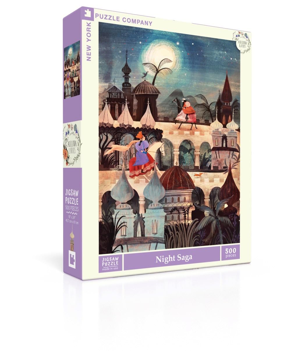 New York Puzzle Company - Adelina Lirius Night Saga - 500 Piece Jigsaw Puzzle for Family Game Nights by Adelina Lirius