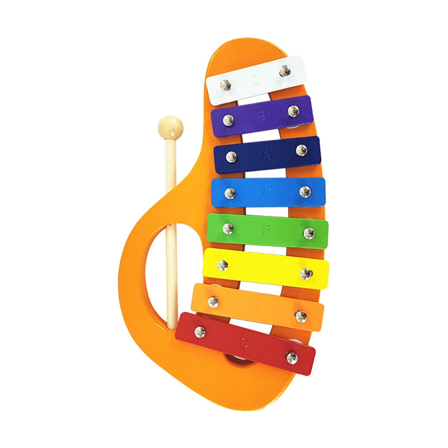 8 Note Xylophone Learning Rainbow Wood Glockenspiel For Band Girls Boys Orange|Musical Instruments & Gear | Percussion | Orchest