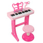 37 Keys Piano Keyboard Toy for Kids | Toys for 3-5 Year Old Girls Birthday Gift | Pink Musical Piano Toy for Toddlers with Micro