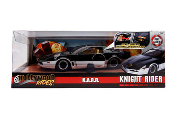 Jada Toys Hollywood Rides Knight Rider K.A.R.1982 Pontiac Firebird 1: 24 Diecast Vehicle With Light Up Feature, Glossy Black / S