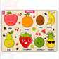 Wooden Hide and See Fruits Puzzle
