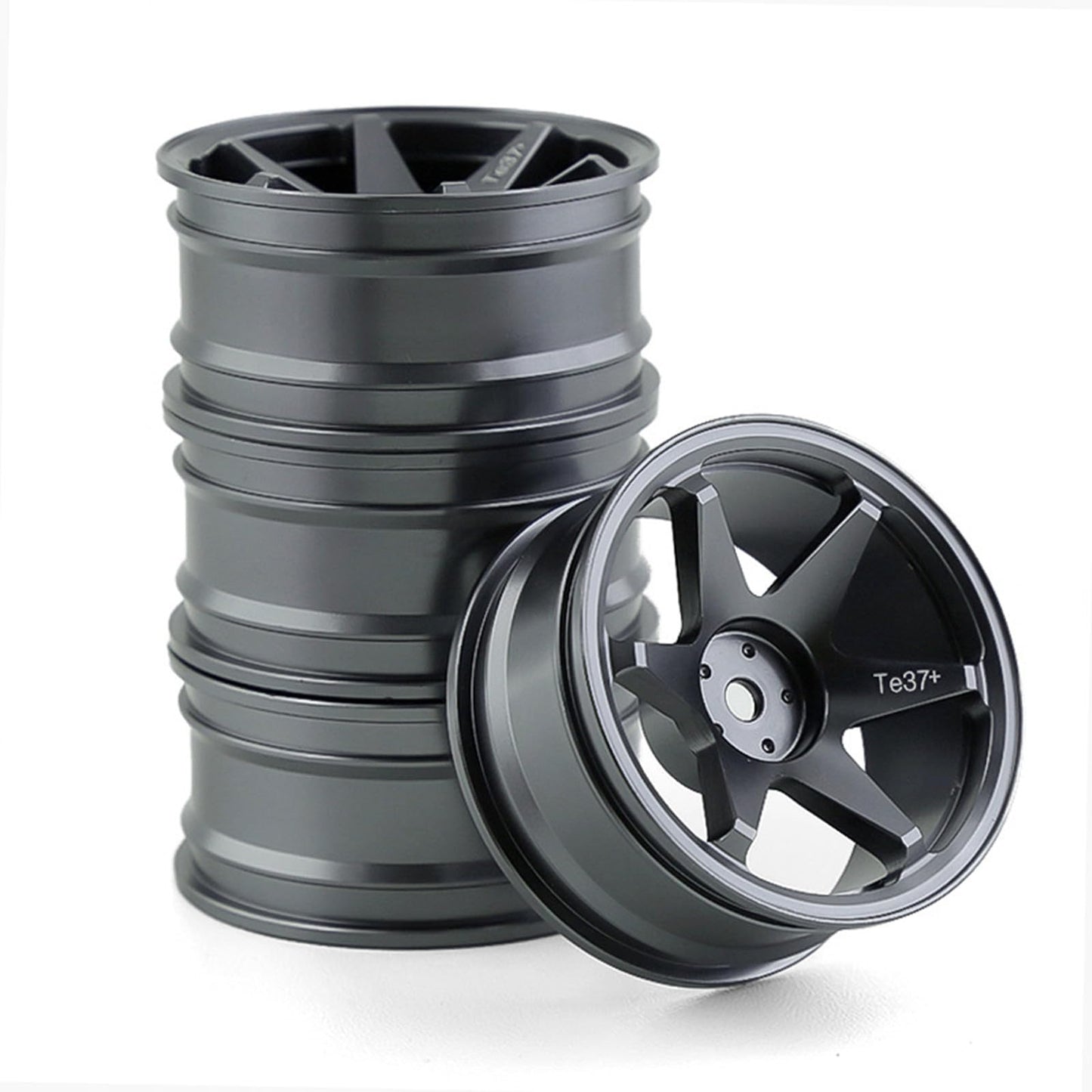 Chanmoo 1/10 Rc On Road Wheels Rims 12Mm Hex Alloy Aluminum Drift Hubs For 1:10 Rally Racing Car Tires Tamiya Tt01 Tt02 Xv01 Ta0