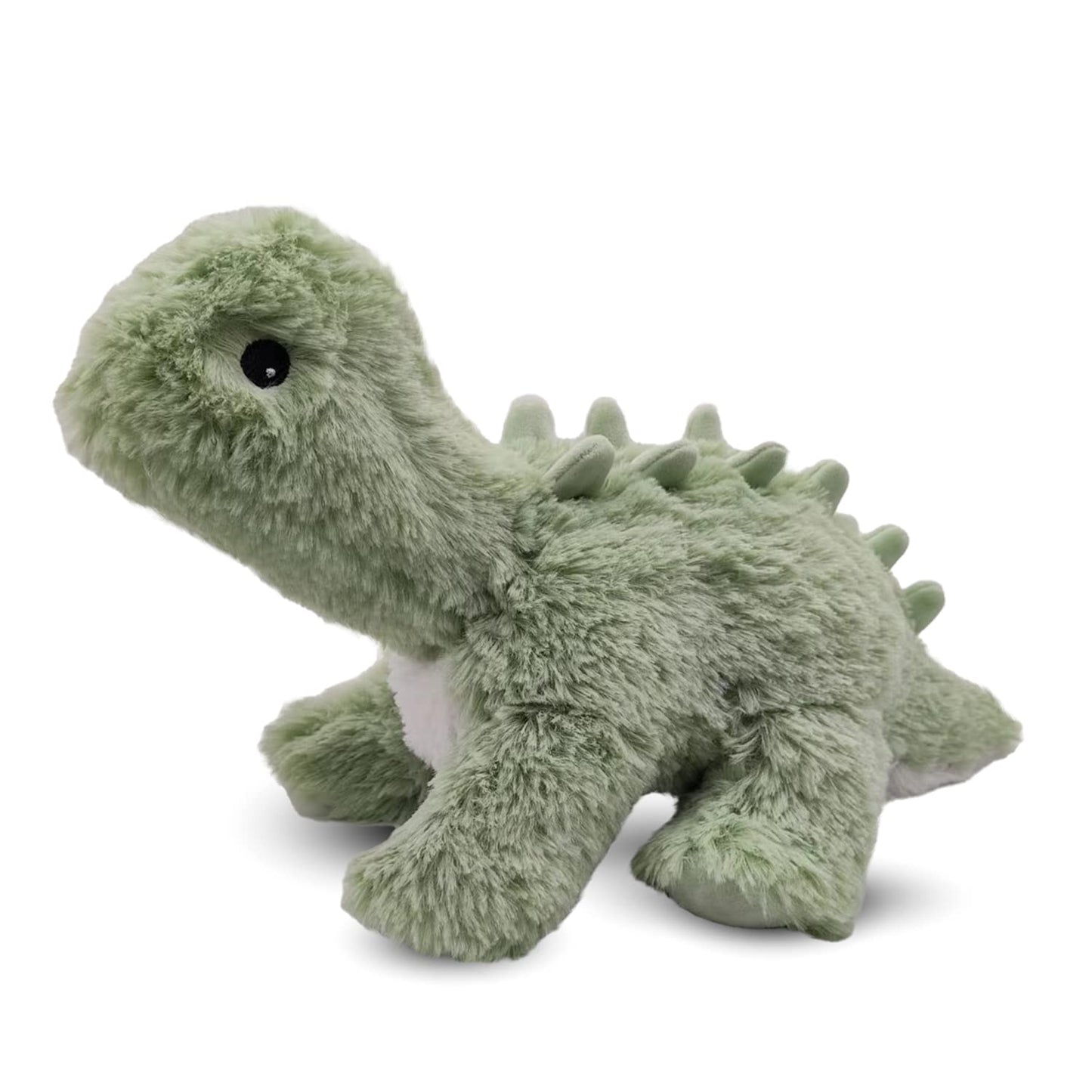 Warmies Microwavable & Weighted Stuffed Animals, Green Dinosaur - Heated Stuffed Animal Plushie For Warmth & Comfort - Cute Soft