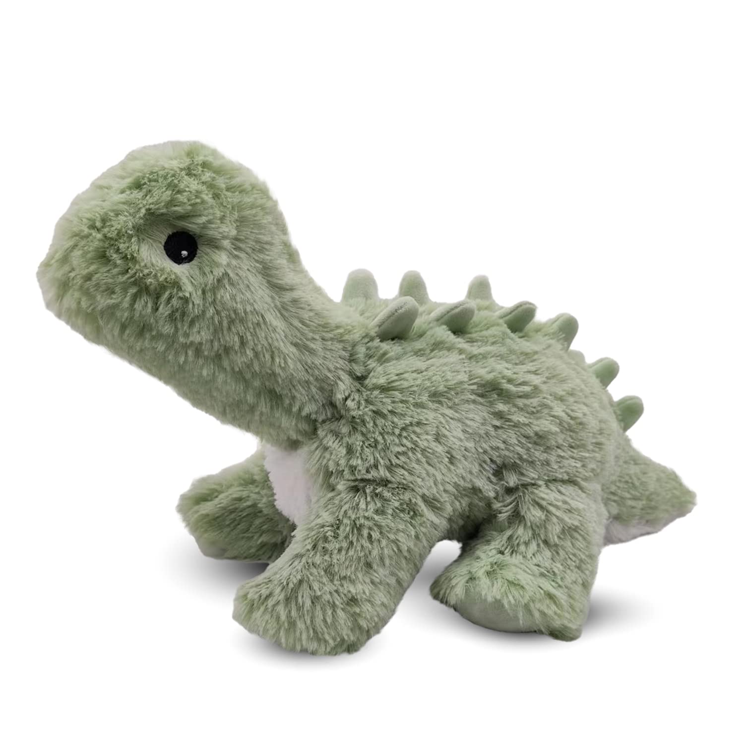 Warmies Microwavable & Weighted Stuffed Animals, Green Dinosaur - Heated Stuffed Animal Plushie For Warmth & Comfort - Cute Soft