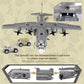 MEOA Xingbao AC130 Aerial Gunboat Building Blocks Set, 64.5x55.5x20CM, Gray, ABS Material, Model 06023, Educational WWII Toy