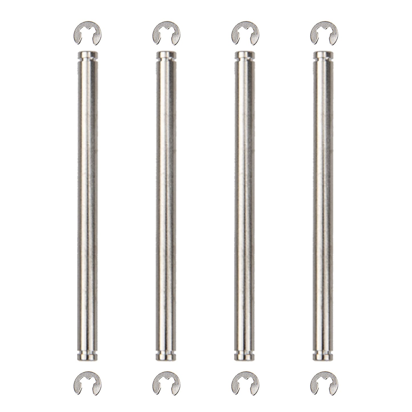 4Pcs ShareGoo Suspension Pins with E-Clips Replacement of 2640 Compatible with Traxxas 2WD Rustler Stampede Slash Nitro Slash 1/