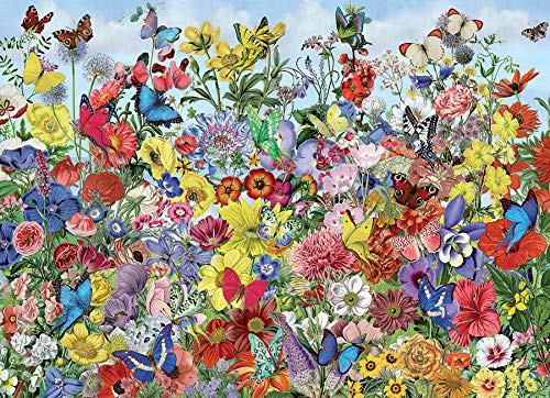 Cobblehill 80032 1000 Pc Butterfly Garden Puzzle, Various