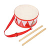 Zoomella Double Side Hand Drum Playing With Mallet For Supplies Kindergarten Presents Red|Developmental Baby Toys|Baby