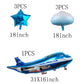 31Inch Large Airplane Blue Party Decoration Airplane Balloon Birthday Party Supplies (A Plane)