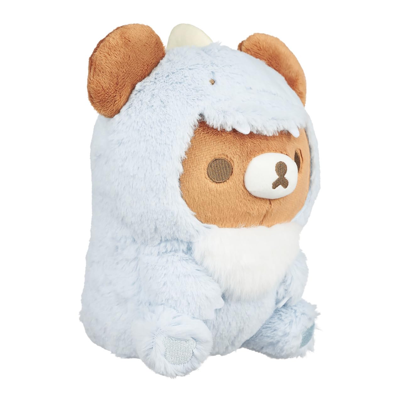Rilakkuma Chairoikoguma San-X Original Plays With Dino Series Plush - Pastel Blue