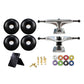 LOOM TREE Skateboard Truck Bearings Pads Wheel Installing Parts Pads Silver Black Outdoor Sports | Skateboarding & Longboarding 