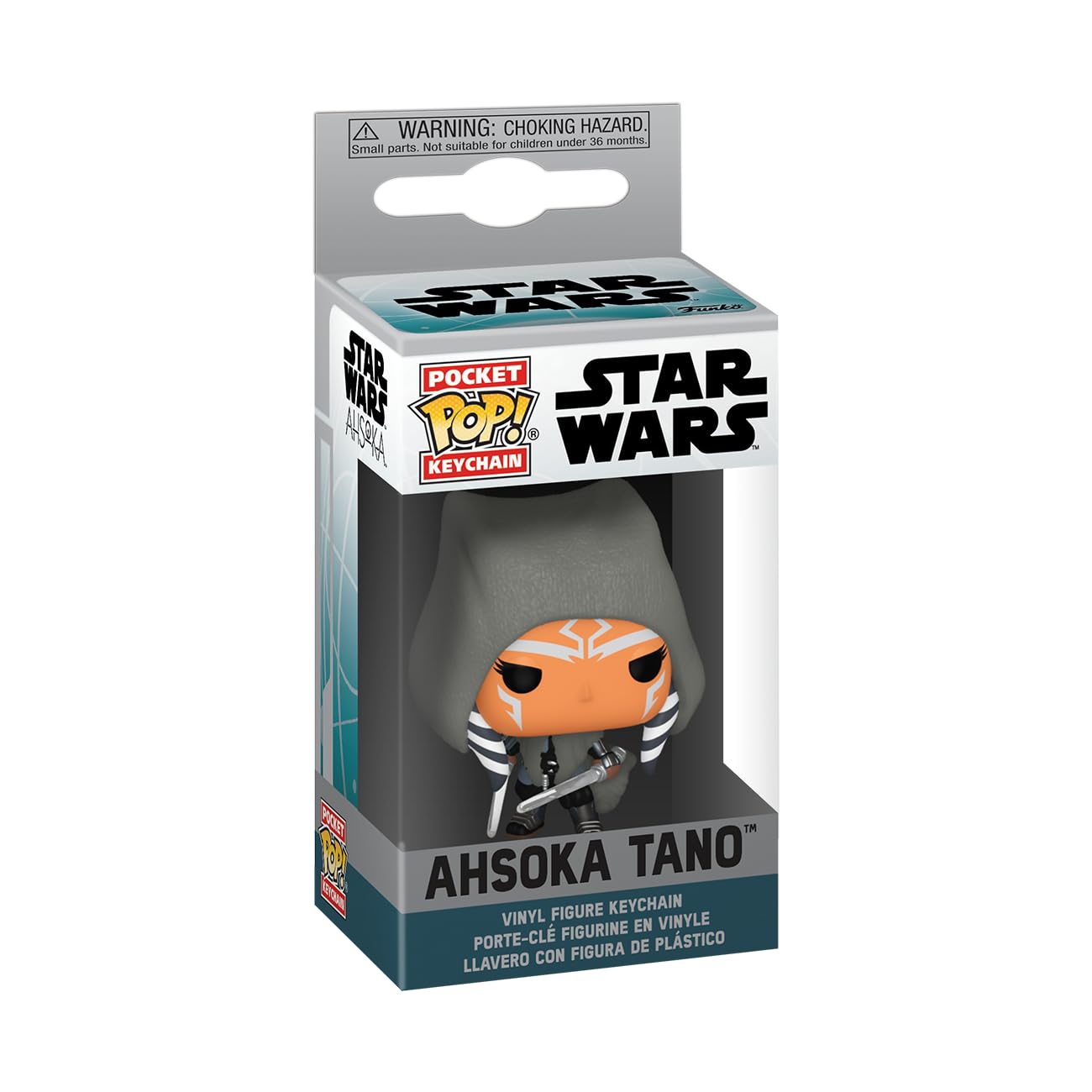 Funko Pop! Keychain: Star Wars: Ahsoka  Ahsoka Tano with Dual Lightsabers