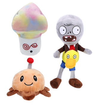 Jhesao 3 Pcs Plants And Zombies Plush Duck Zombies Toys Potato Mine Pvz Plushies1 2 Stuffed Soft Doll Colorful Mushroom Plush To