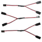 Apex RC Products 3 Pack - 6'' / 150mm Futaba Style Servo Y Harness 1030