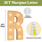 3Ft Marquee Light Up Letters, Large Marquee Letters R For Party Decorations, Big Baby Letters For Baby Shower Birthday Party Dec