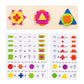 Ilsmysutra Color Shape Matching Toys Montessori Toys For Children Ages 2~4
