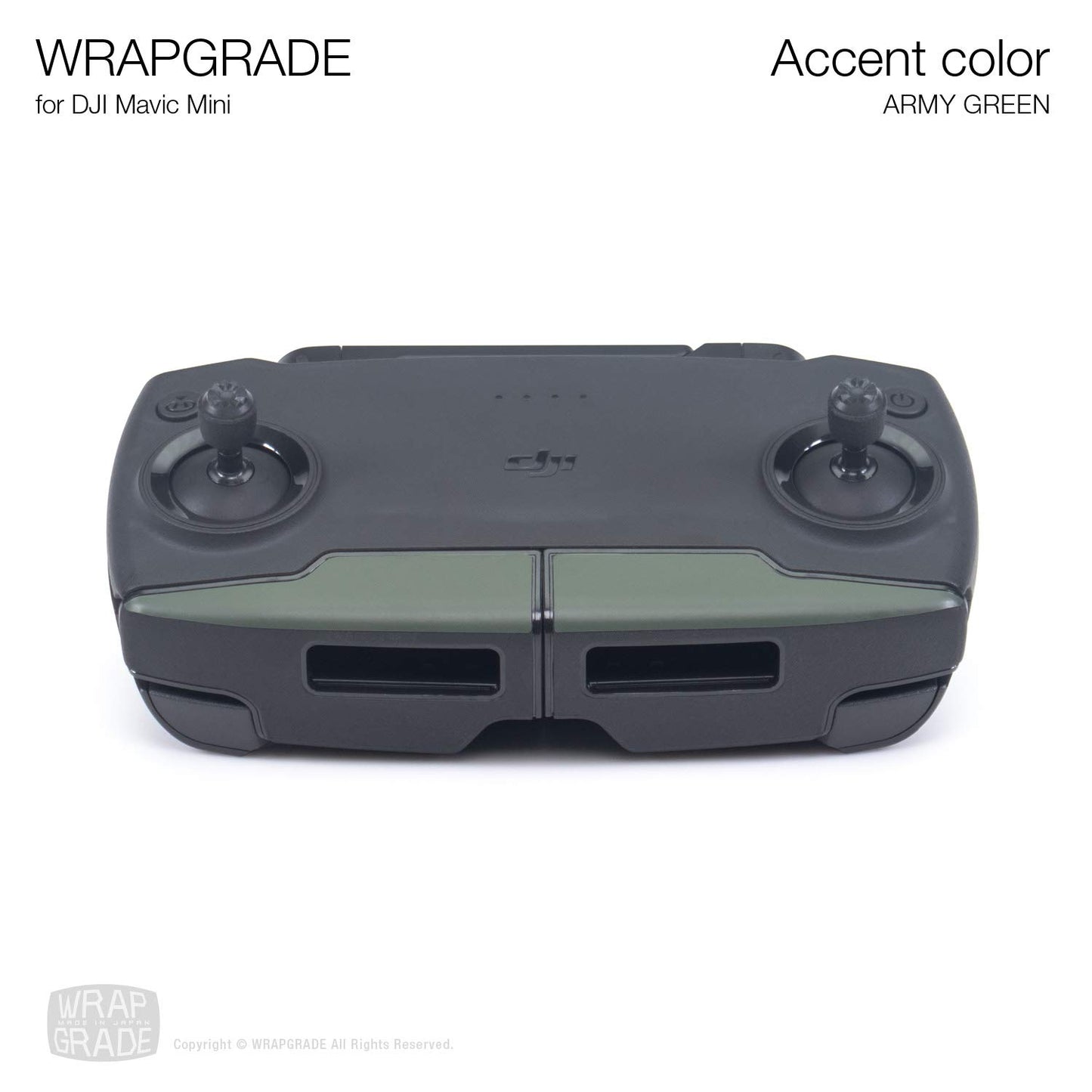 Wrapgrade Skin Compatible With Dji Mavic Mini | Accent Color (Army Green)