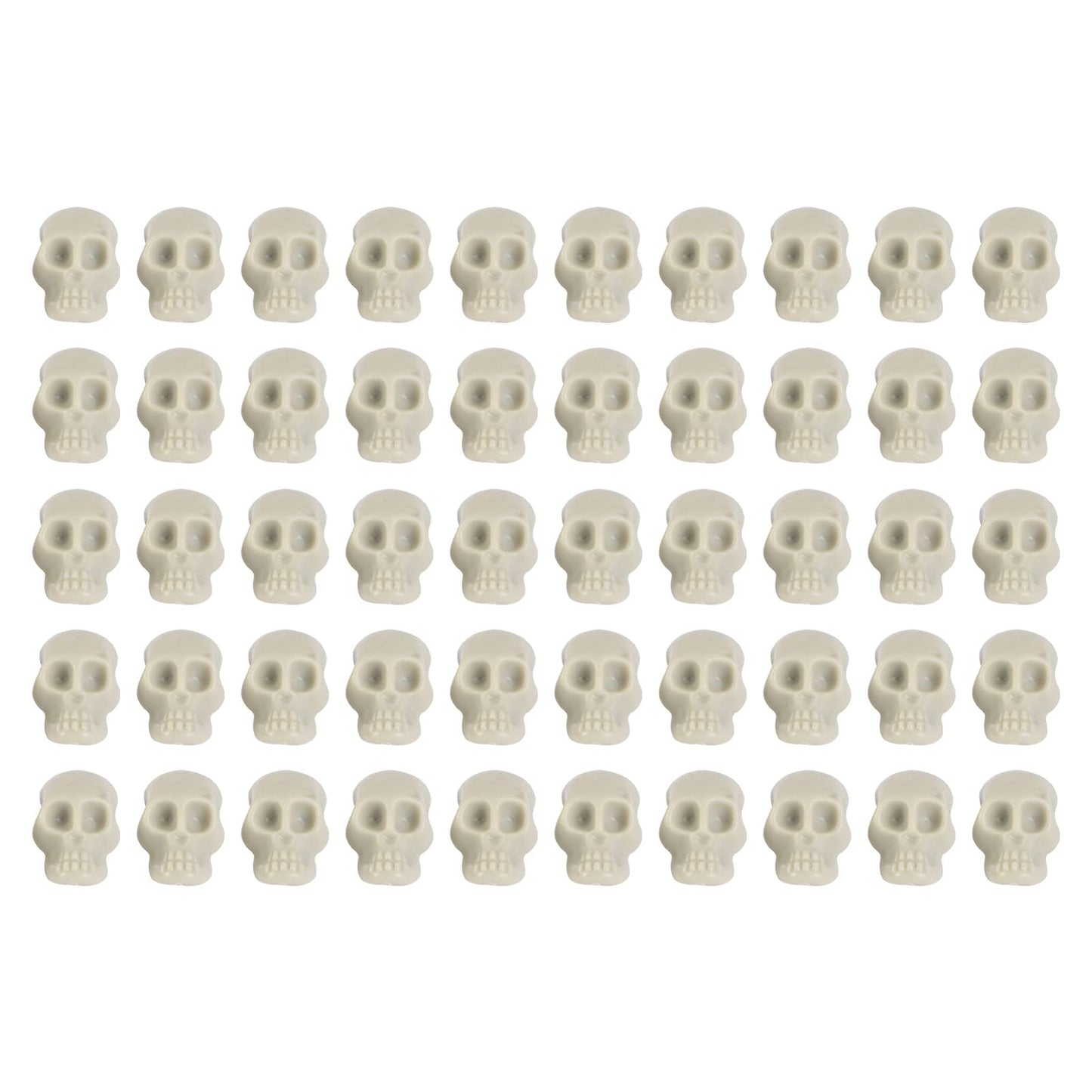 Pretyzoom 150Pcs Mini Plastic Skull Heads Miniature Skulls Halloween Decorations Realistic Skeleton Skulls For Halloween Trick Toy Accessories (0.8'X0.5')